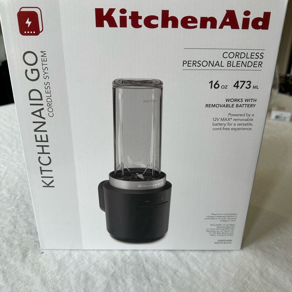 New in Box, KitchenAid Go cordless system personal blender